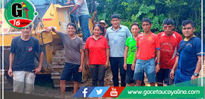 Alcalde de Irazola supervisa trabajos viales en el sector San Lorenzo