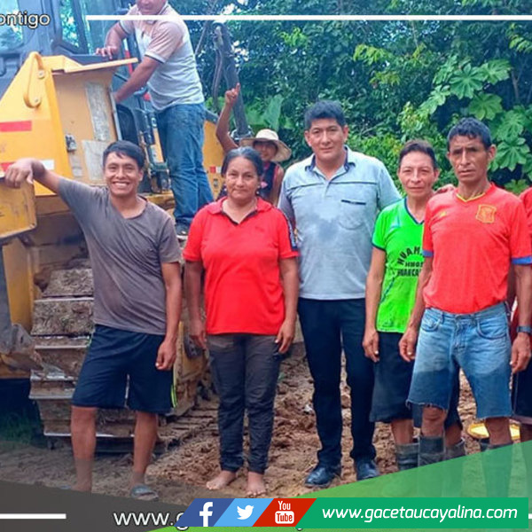 Alcalde de Irazola supervisa trabajos viales en el sector San Lorenzo