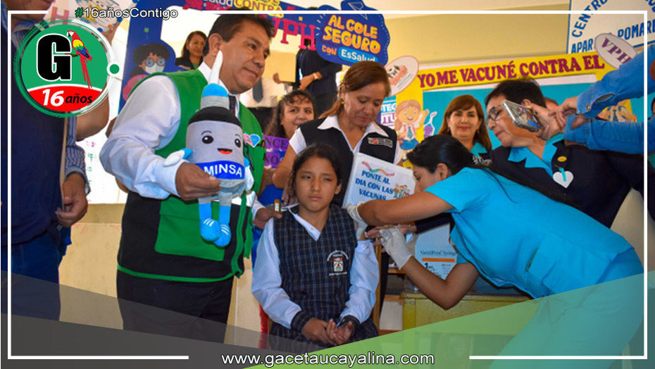 4000 niños han sido vacunados en Huánuco contra el VPH