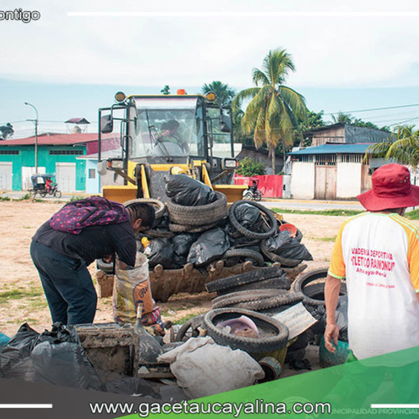 En Atalaya, Municipalidad y Red de Salud se unen en campaña de recolección para prevenir el dengue