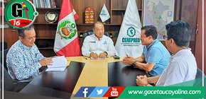  Alcalde Fernando Arechaga se reúne con ING. Miguel Yamasaki Koizumi para abordar gestión de riesgos en Tahuanía