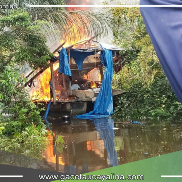 Operativo policial da golpe a la minería ilegal en el rio Nanay 