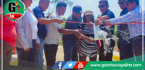 Alcalde Econ. Iván Mendoza Jaramillo inaugura dos nuevos puentes en Curimaná