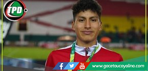Luis Huamán consigue su primera medalla de oro en la disciplina de atletismo.