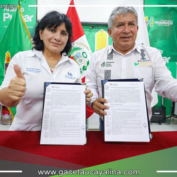 EsSalud firma convenio con Gore Huánuco para ampliar cobertura de servicios en beneficio de más de 203 mil asegurados