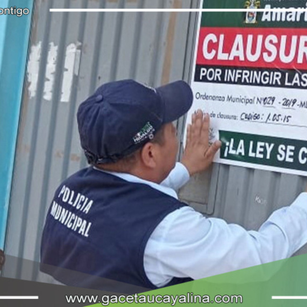 Clausura de bar clandestino en Amarilis