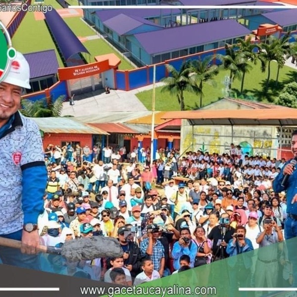 Se da inicio a la contrucción del colegio "Fe y Alegría" po el gobernador de Loreto 