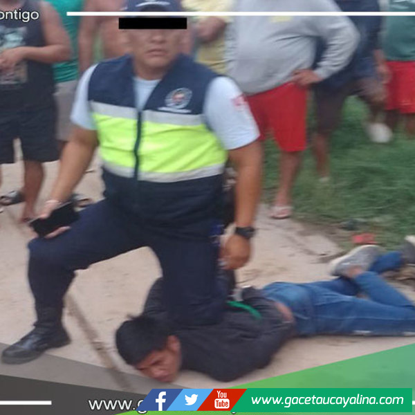 Serenazgo de Coronel Portillo Captura a Sujeto Armado en Operativo Policial
