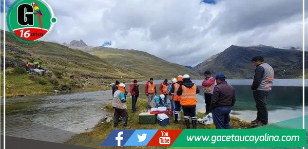 Fiscalía efectúa diligencia para recolectar muestras en lagunas de San Miguel de Cauri