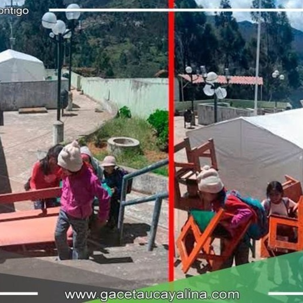 Yarowilca: Alumnos de Santa Rosa tienen clases en Carpas