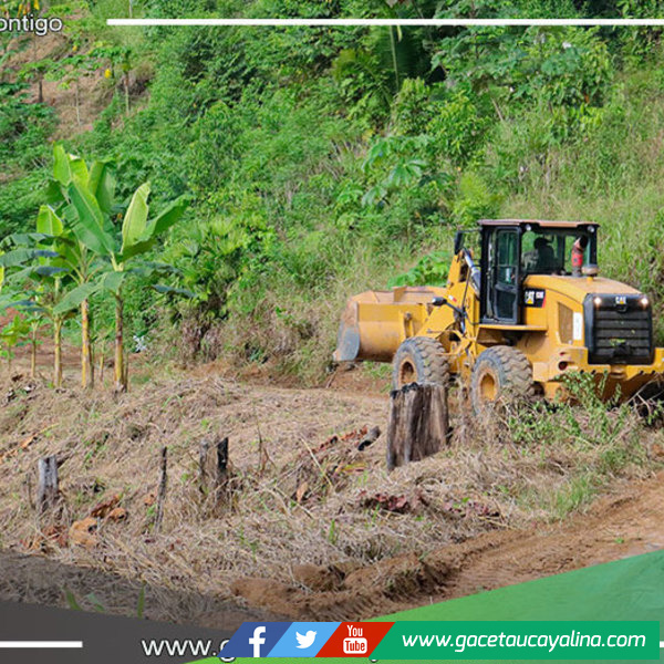 Municipalidad de Irazola Realiza Mantenimiento Vial en Sector Shansho