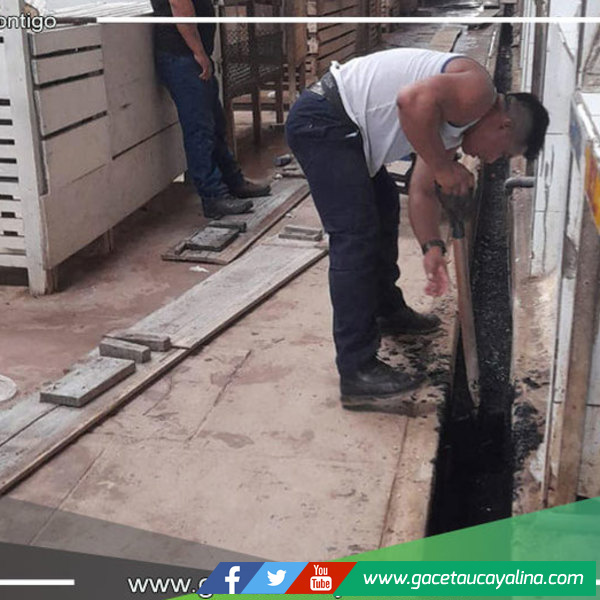 Municipalidad de Ucayali realiza importantes mejoras en el mercado Sr. de los Milagros