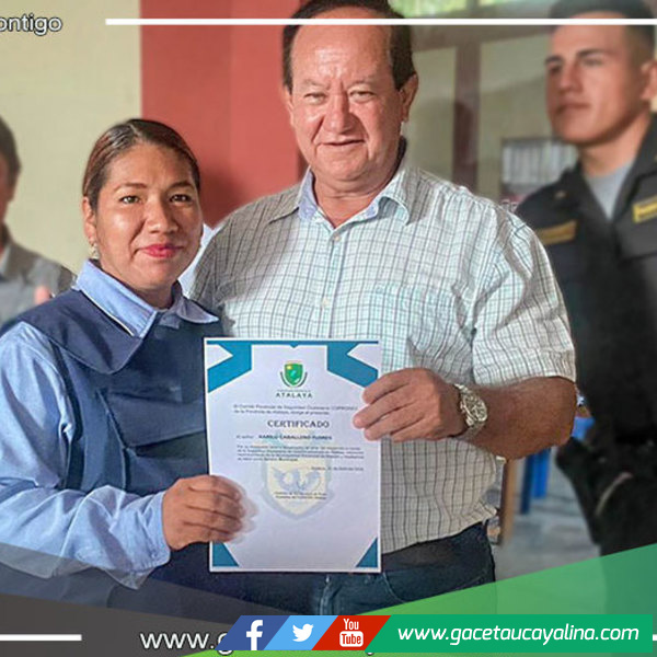 Alcalde de Atalaya agradece el compromiso del Cuerpo de Serenazgo en la seguridad ciudadana