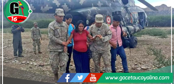 Operación helitransportada del Ejército del Perú salva vidas de mujeres gestantes en Amazonas