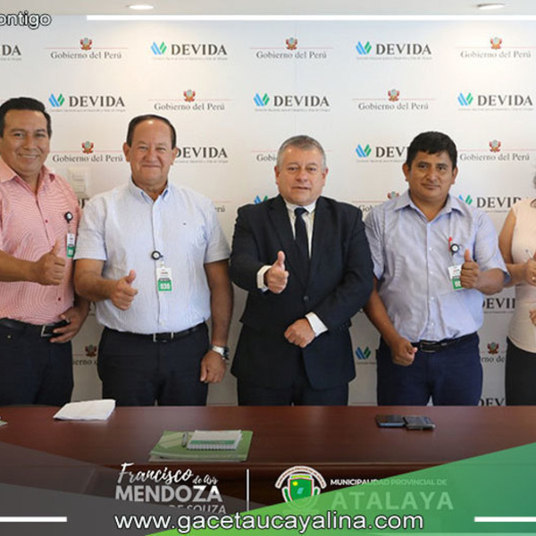 Alcalde de Atalaya y DEVIDA se unen para beneficiar a productores de café y cacao