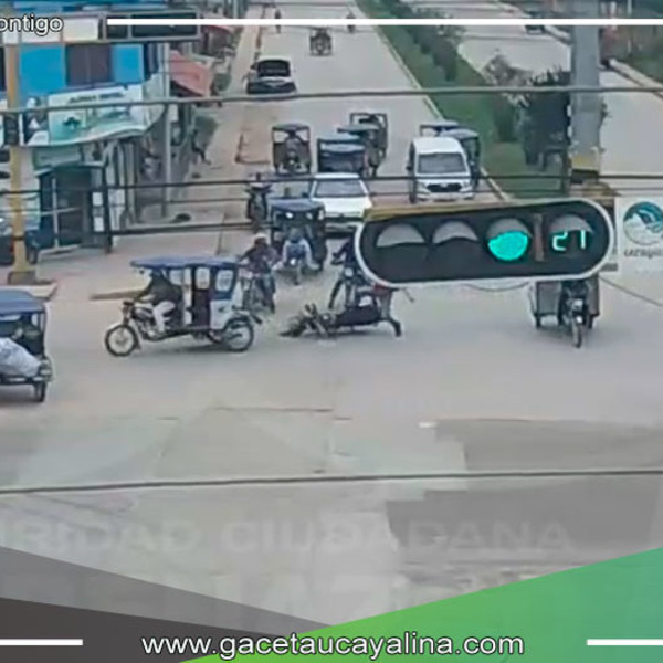 Choque entre motocicleta y mototaxi genera preocupación por imprudencia vial