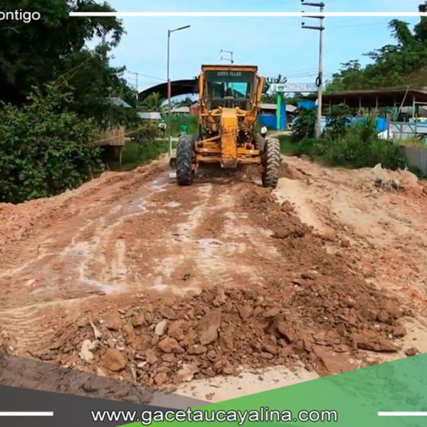 Municipalidad Provincial de Ucayali trabaja en el arreglo de calles en Contamana