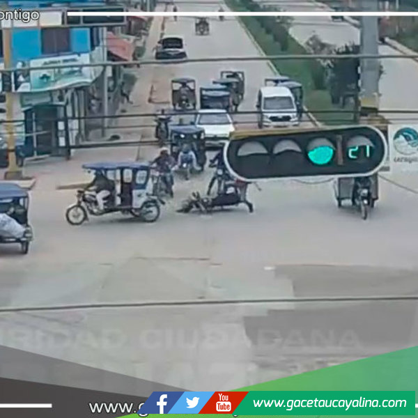Choque entre motocicleta y mototaxi genera preocupación por imprudencia vial