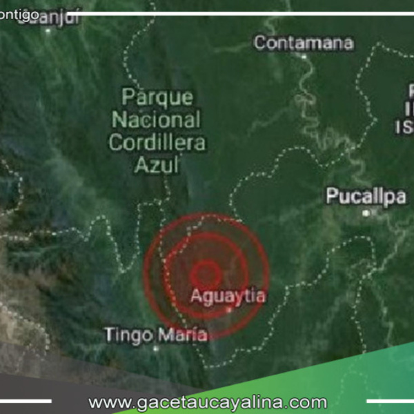 Sismo de 5.0 sacude Ucayali, viernes 10 de mayo
