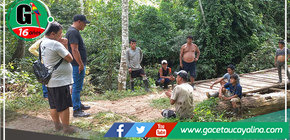 Municipalidad de Irazola ejecuta mantenimiento de vía entre caseríos Nueva Esperanza y Vencedores