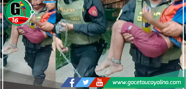 Niño encontrado desorientado y encadenado cerca de la Carretera Federico Basadre en Pucallpa