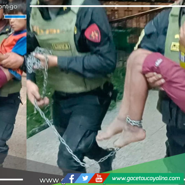 Niño encontrado desorientado y encadenado cerca de la Carretera Federico Basadre en Pucallpa