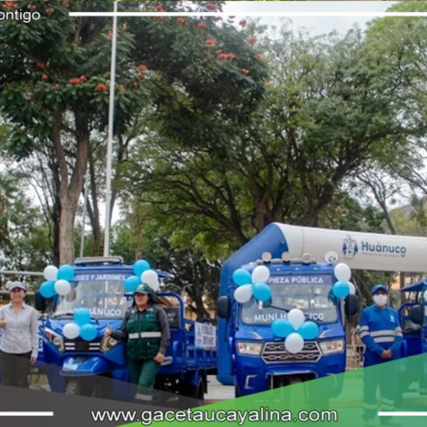 La Municipalidad de Huánuco ha puesto en funcionamiento 10 nuevas motofurgonetas