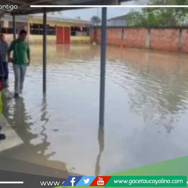 Lluvias intensas inundan Iquitos y afectan instituciones educativas