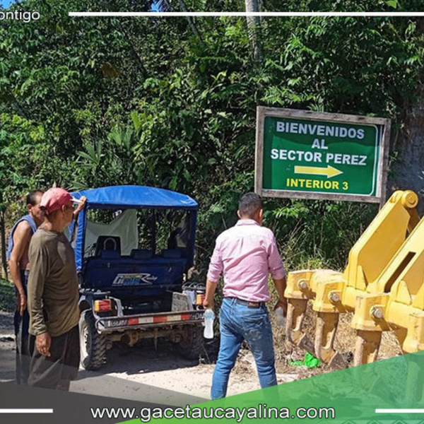 Gobierno distrital de Irazola prioriza la mejora de infraestructura vial en sector de Pérez