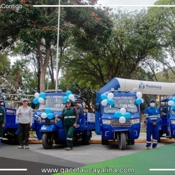 La Municipalidad de Huánuco pone en funcionamiento motofurgonetas para serviciosde los ciudadanos 