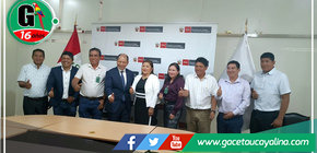 Alcaldes de Ucayali incluido el del distrito de Irazola gestionan soluciones con el Ministro de Trabajo