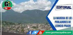 En una marcha de protesta, los pobladores de Leoncio Prado exigen cumplir promesas 