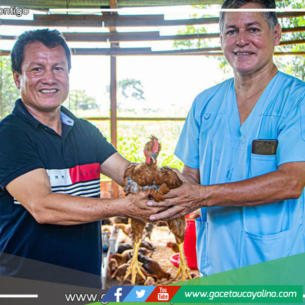 Alcalde Fernando Arechaga García fortalece el sector agropecuario con entrega de aves y maquinaria