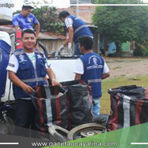 Eliminan 15 toneladas de criaderos de zancudos en campaña contra el dengue en Juanjuí