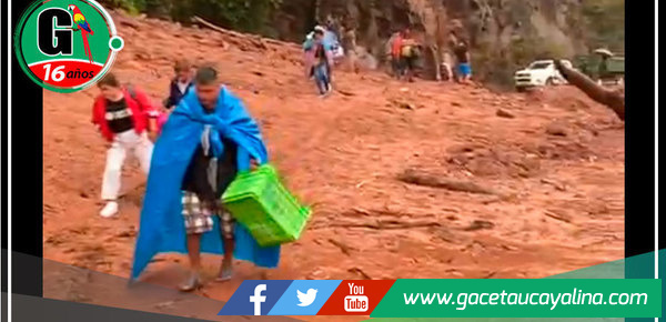 Deslizamiento en Perené deja cientos de vehículos varados en Junín