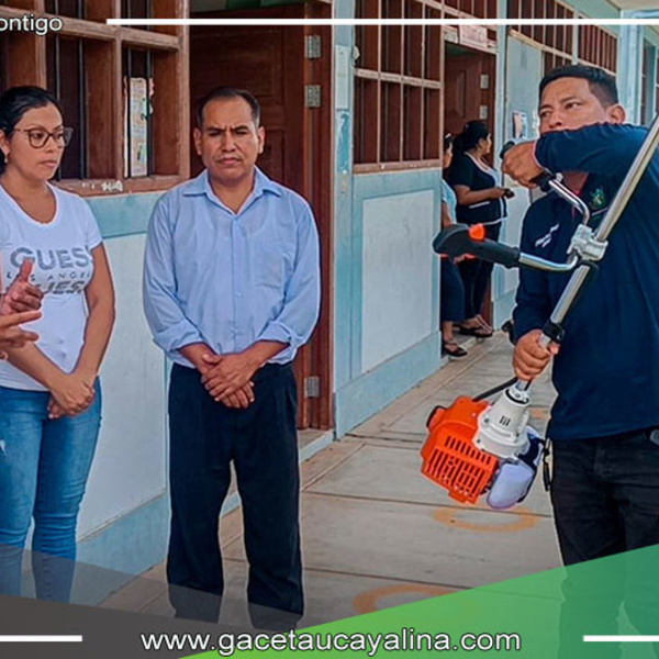 Apoyo municipal para el cuidado del entorno escolar en Alexander Von Humboldt
