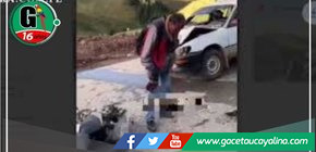 Grave accidente en deja a motociclista herido