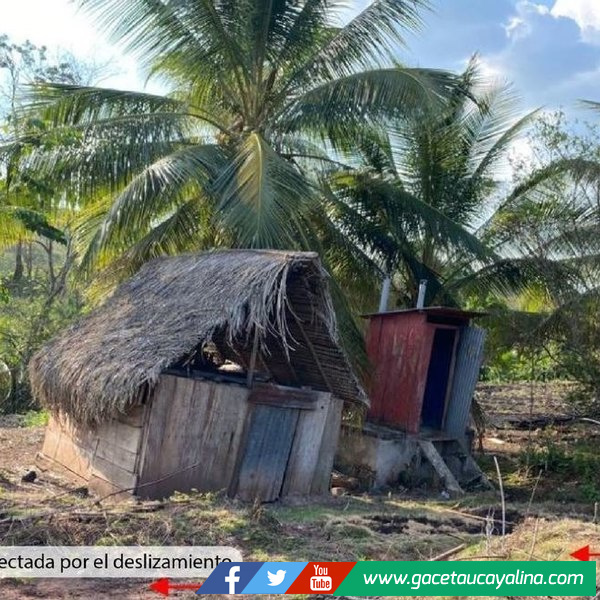 San Martín: sugieren reubicar las viviendas en el centro poblado de Poloponta debido a un deslizamiento de tierra