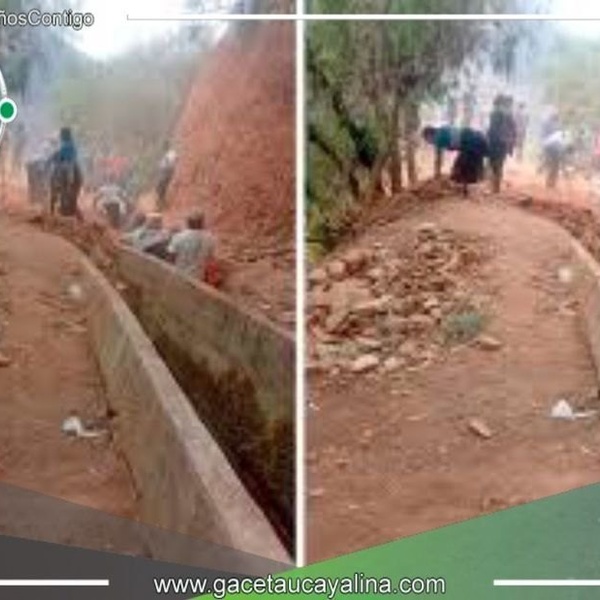 Canal de agua de Marabamba en crítico estado