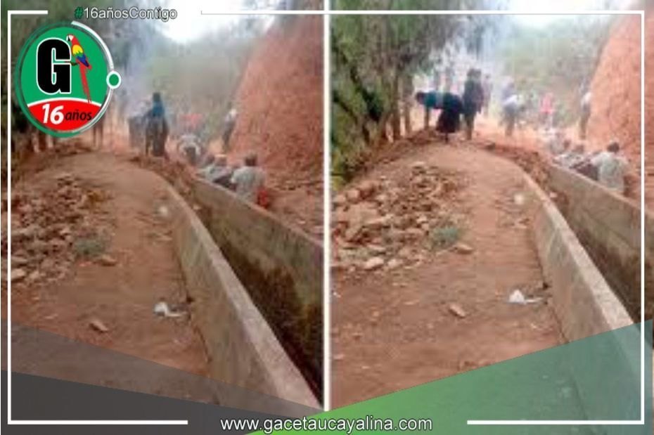 Canal de agua de Marabamba en crítico estado