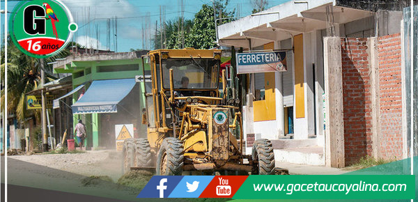 Alcalde de Atalaya impulsa acciones de mantenimiento en calles del distrito