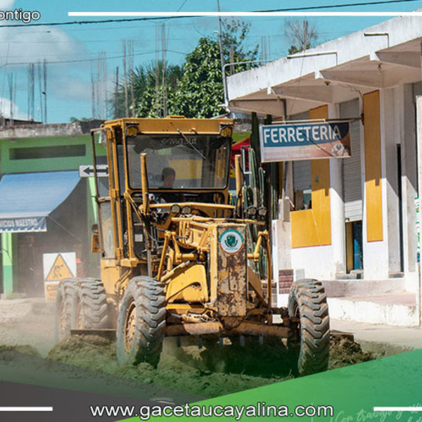 Alcalde de Atalaya impulsa acciones de mantenimiento en calles del distrito