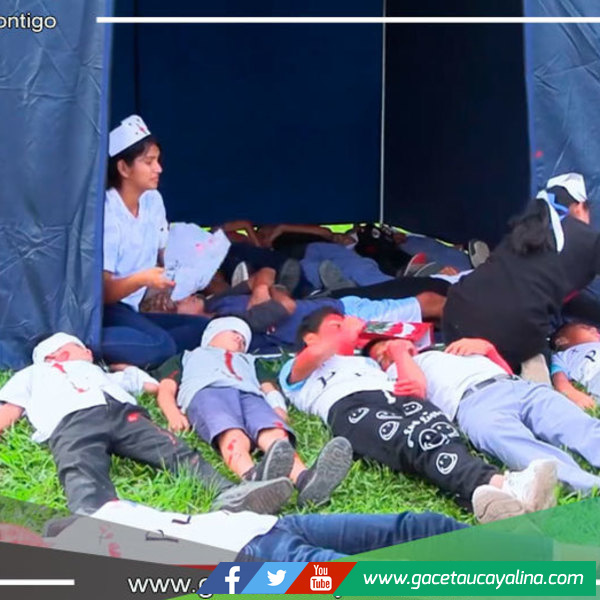 Sepahua se prepara ante desastres naturales con Simulacro Nacional