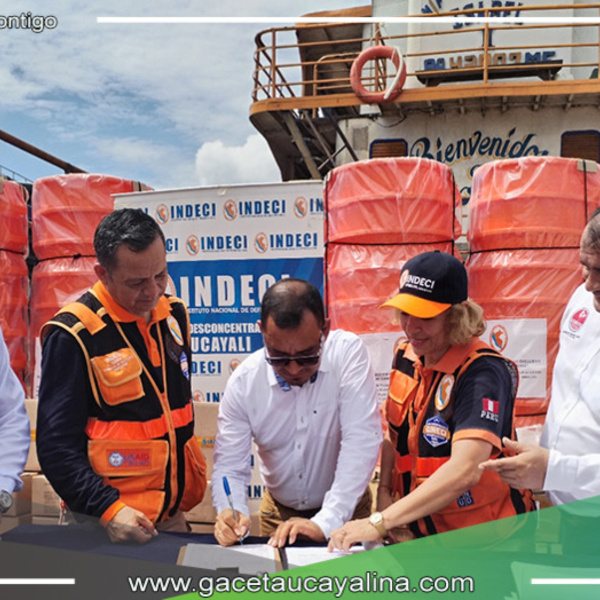 Indeci y Gobierno Regional de Loreto coordinan entrega de ayuda humanitaria en distrito de Sarayacu