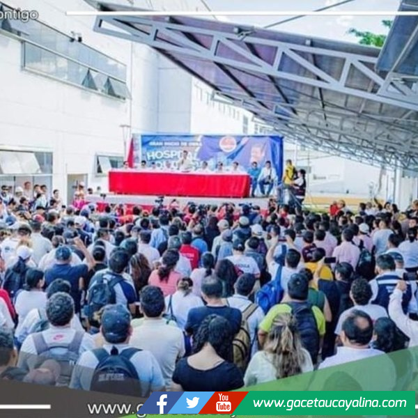 Gobernador Dr.Rene Chávez da inicio a obra del moderno Hospital Iquitos 