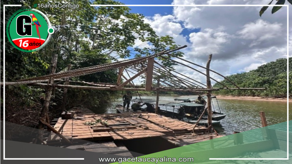 Operativo conjunto contra minería ilegal en Huánuco: destruyen equipos confiscados
