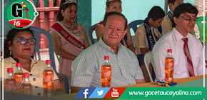 Alcalde de Atalaya honra el XLII aniversario de la I.E. Mariscal Cáceres con su participación activa