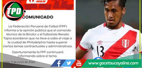 El volante peruano Renato Tapia se queda en Lima para resolver temas administrativos