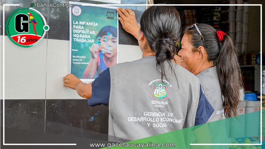 Sepahua Refuerza la Lucha Contra el Trabajo Infantil
