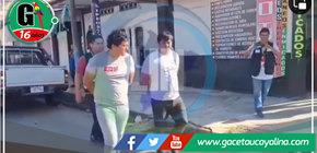 Reconstrucción de los hechos a dos sujetos acusados de portar una granada y arma de fuego 